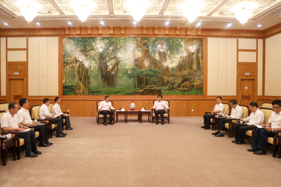 王大发拜会福建省省长赵龙并在福建区域调研